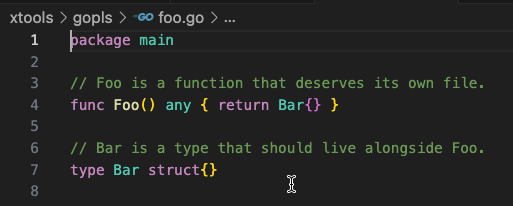 After: the new file is based on the first symbol name