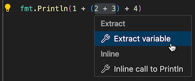 Before extracting a var